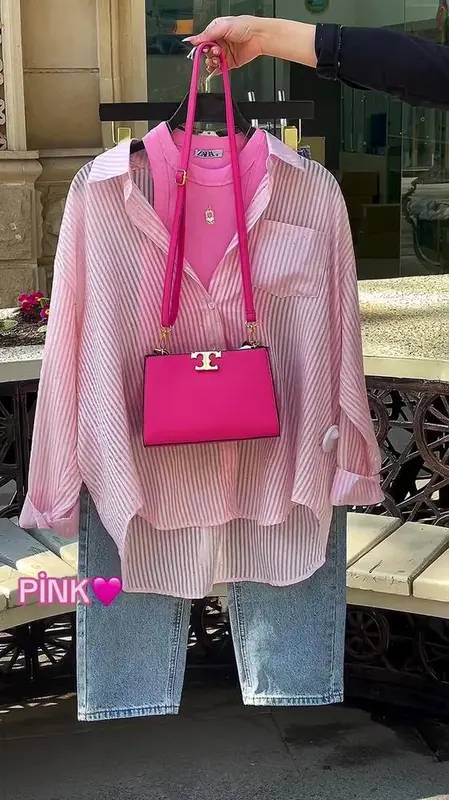 trendy-pink-layered-shirt-set-with-jeans